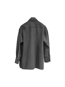 Sulvam - Nylon Layered Shirt - AW25 - BLACK